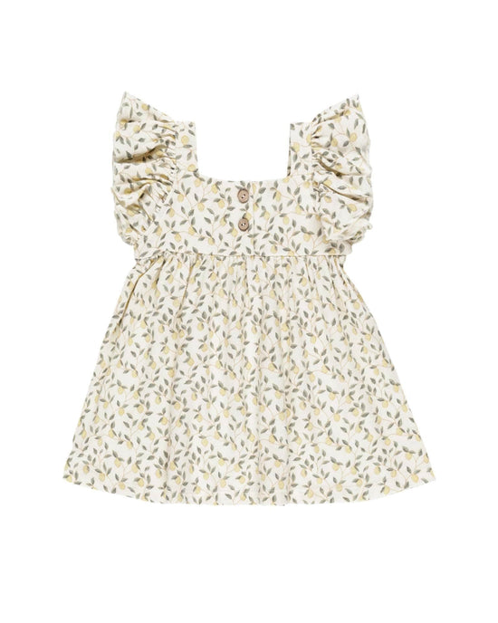 Little rylee + cru kids mariposa dress in lemons