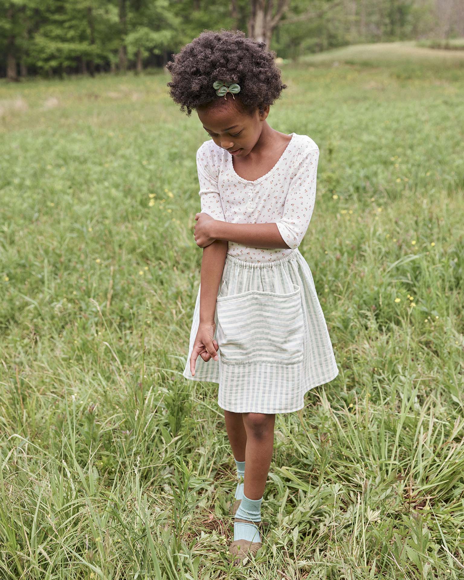 soor ploom emelia skirt in stripe at Little