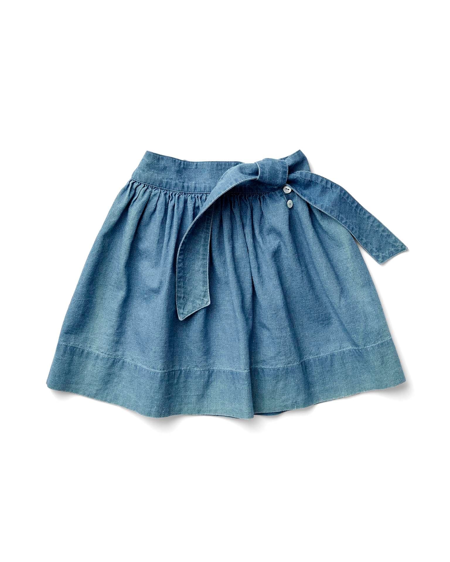 lupe skirt in chambray by soor ploom | kids at Little