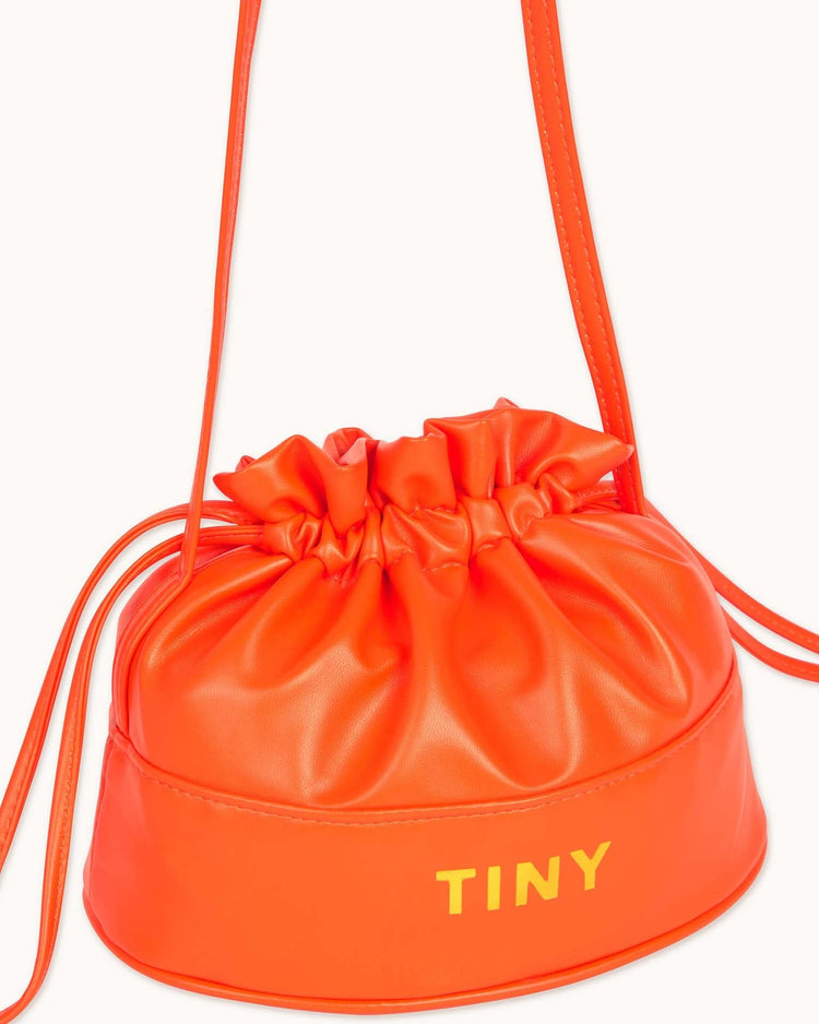 Little tiny cottons accessories O/S solid bucket bag in summer red