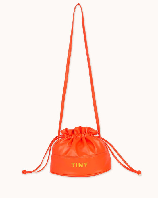 Little tiny cottons accessories O/S solid bucket bag in summer red