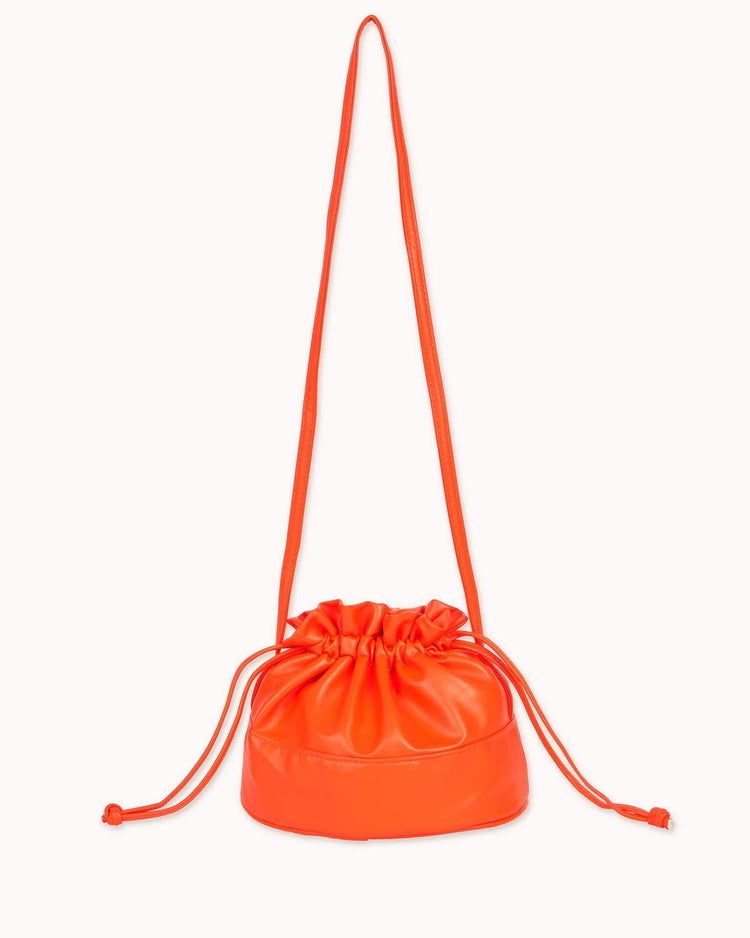 Little tiny cottons accessories O/S solid bucket bag in summer red