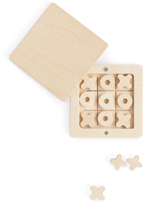 Little babai play wooden tic tac toe