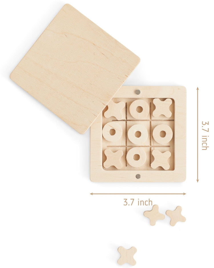 Little babai play wooden tic tac toe