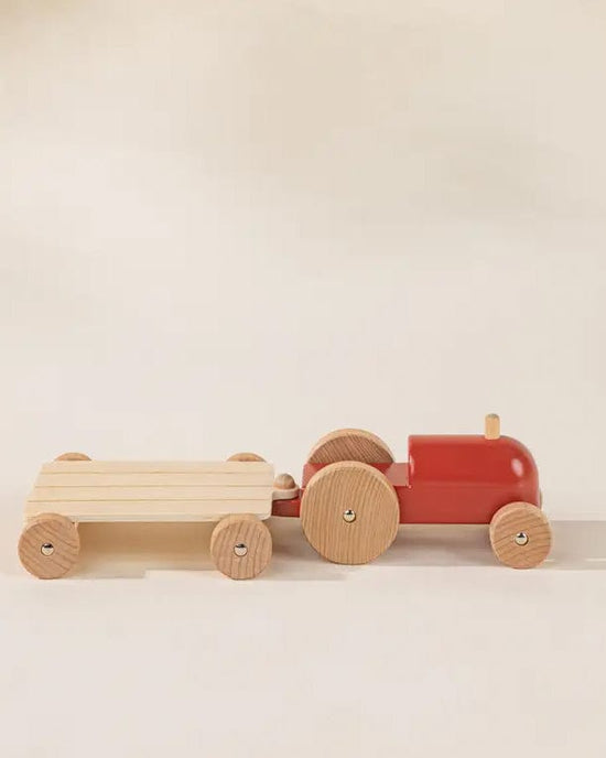 Little coco village play wooden farm tractor