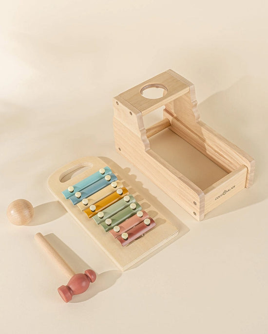 Little coco village play wooden xylophone