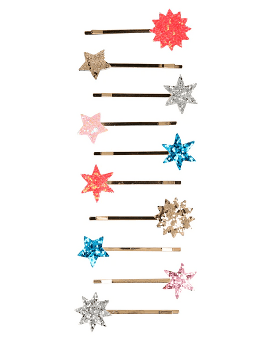 Little meri meri accessories mixed glitter star hair slides