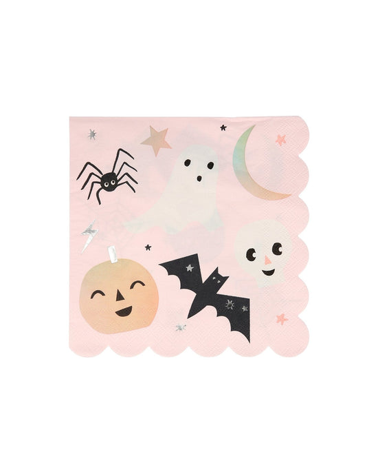 Little meri meri paper+party pastel halloween large napkins