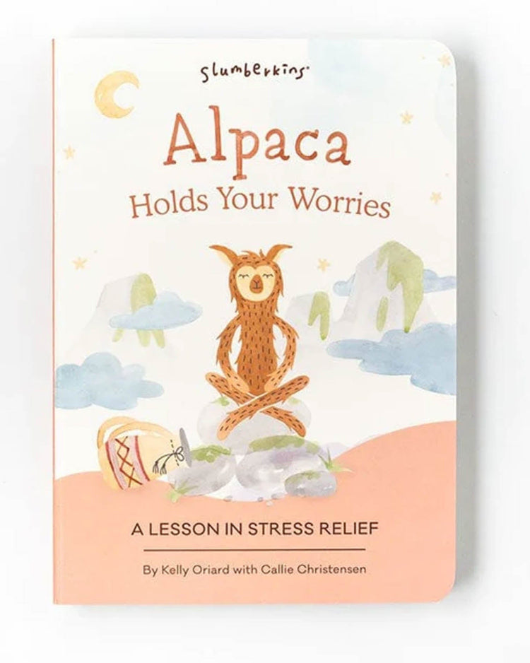 Little slumberkins play alpaca holds your worries board book