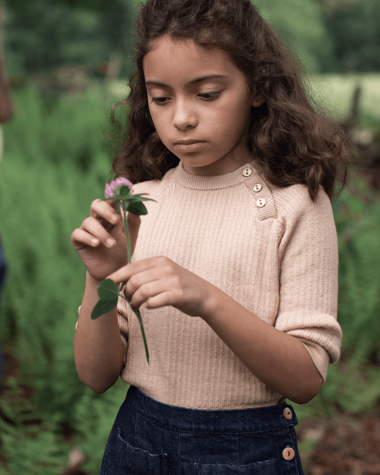 lou pullover in ginger by soor ploom at Little