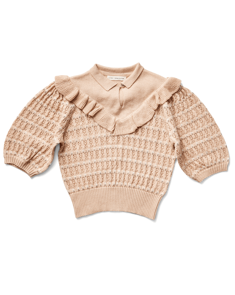 soor ploom nancy knit top in ginger - Little