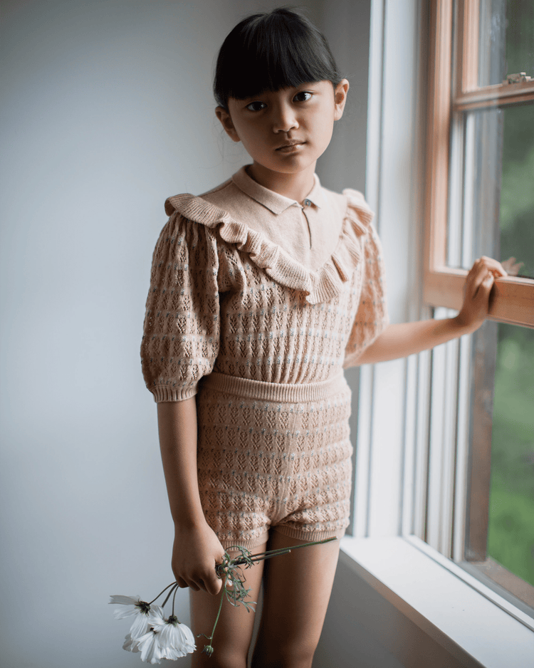 nancy knit top in ginger by soor ploom | kids at Little