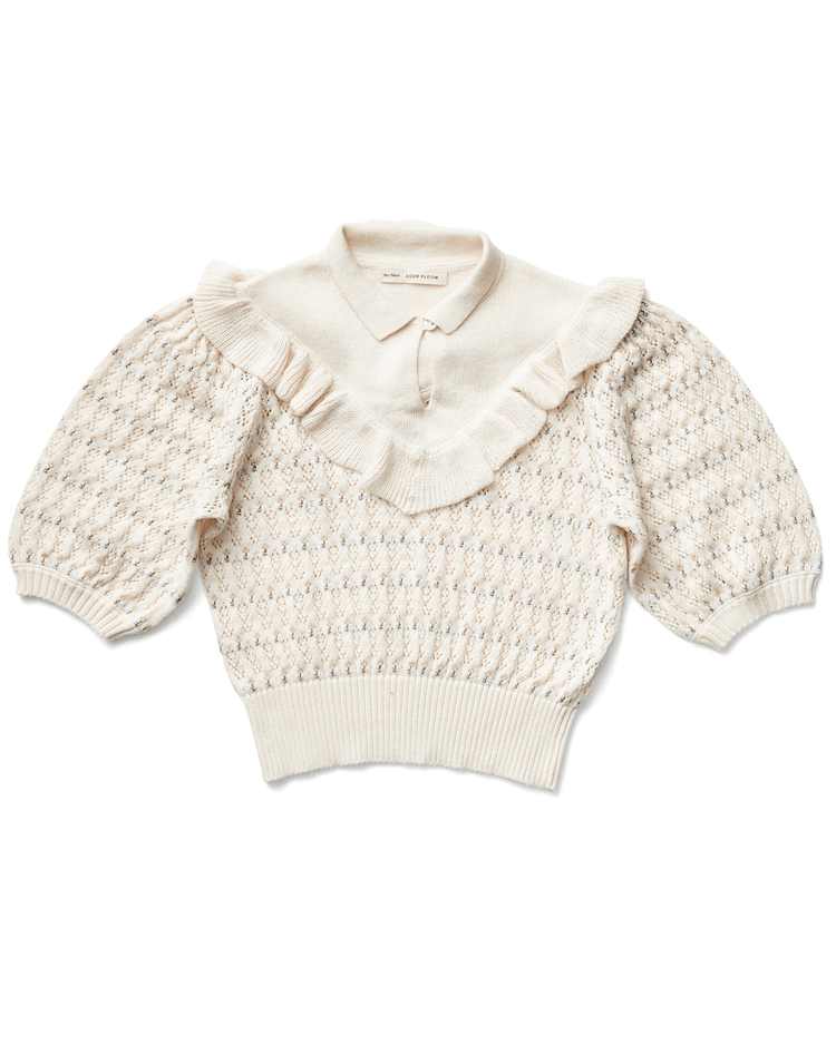 soor ploom nancy knit top in natural - Little